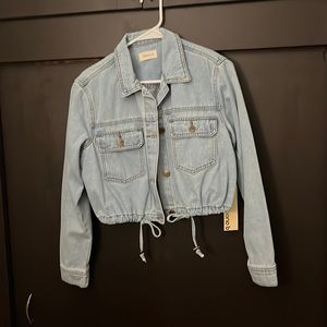 Cinched jean jacket